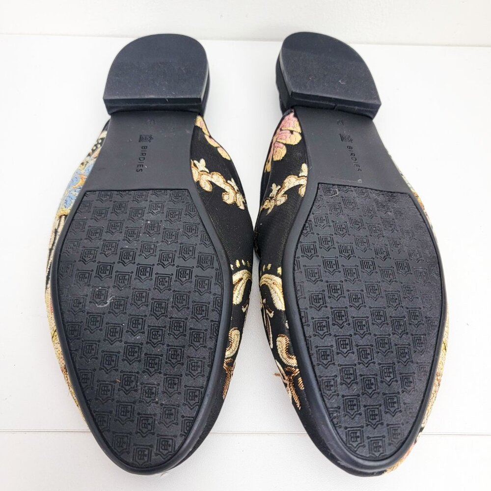 Birdies The Phoebe Floral Jacquard Embroidered Floral Slip On Mules 12 - Picture 5 of 7